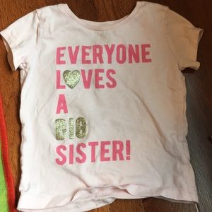 Carters 2T EUC big sister tshirt